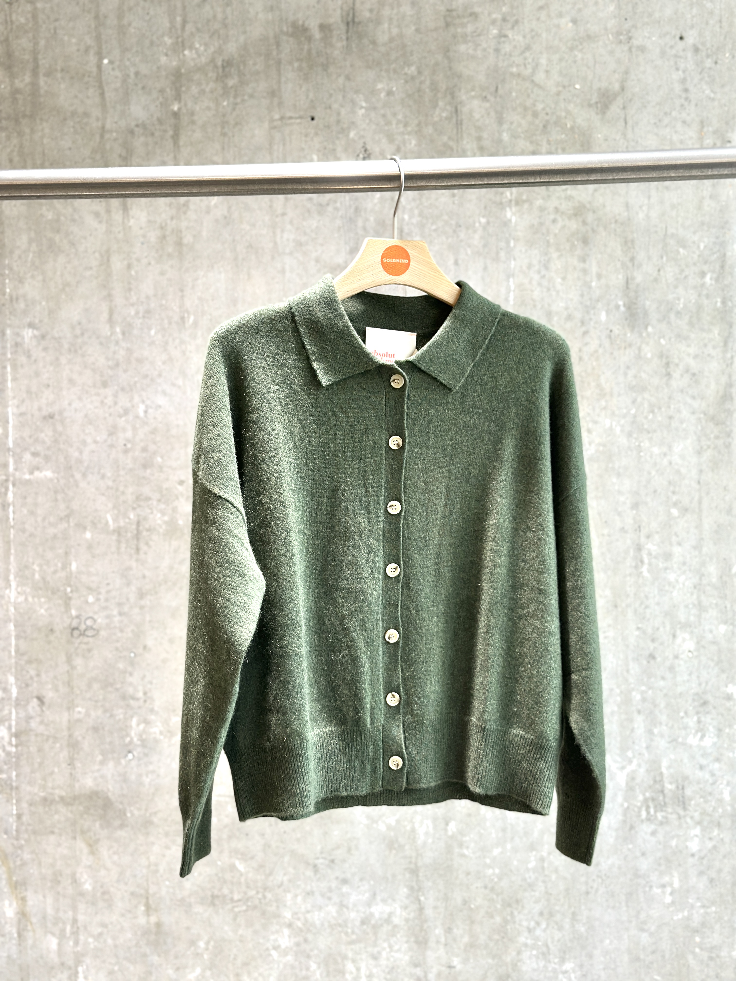 ABSOLUT CASHMERE Cardigan MAJURA brownie & forest