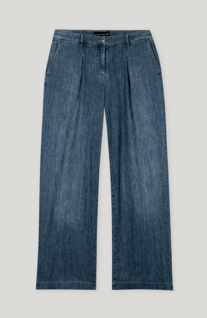 LUISA CERANO Jeans mit Bundfalte