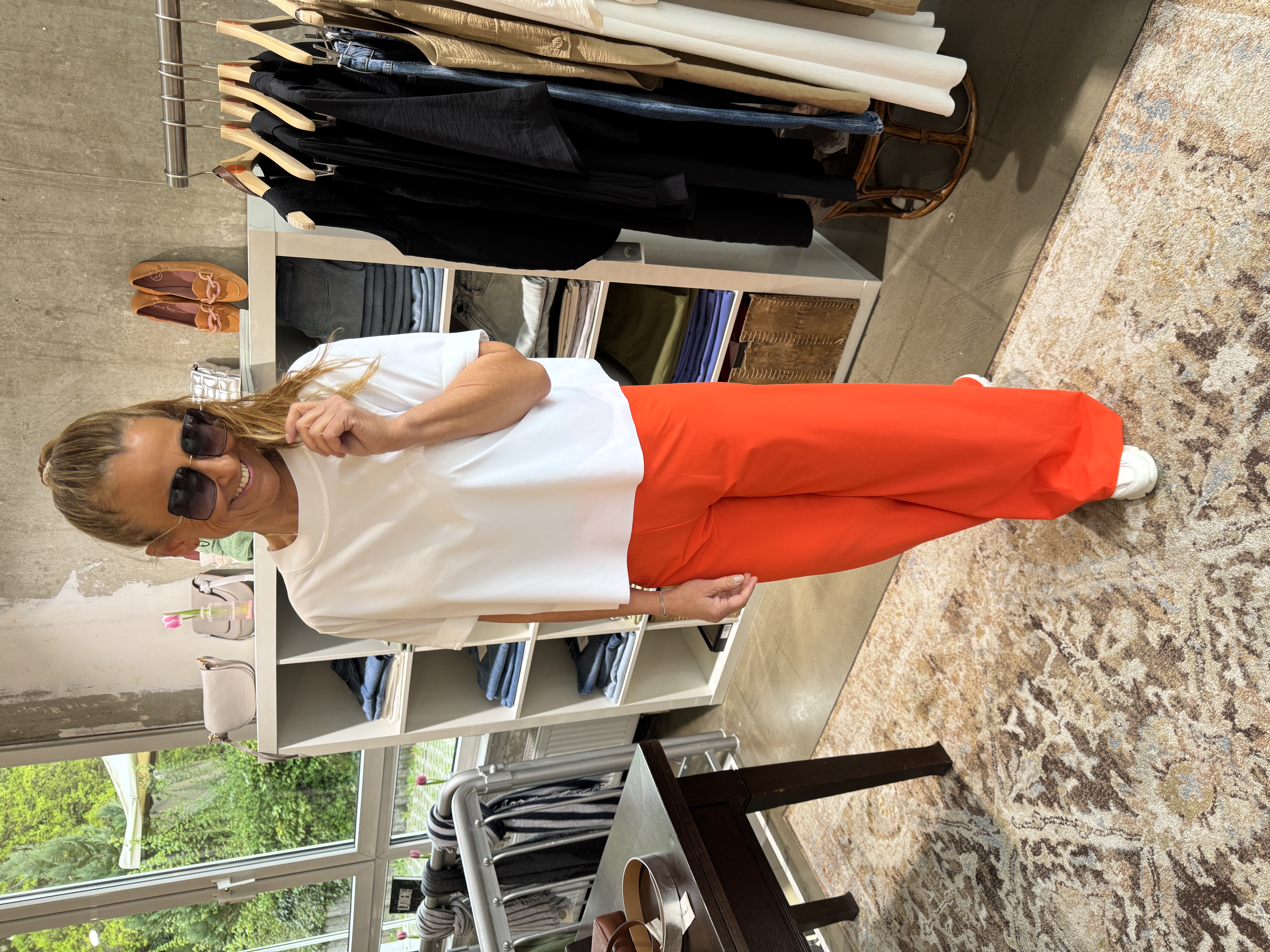 SASSENBACH_Style Hose Lennie pink & aperol